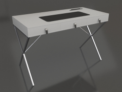 Bureau Christopher (blanc-chrome)