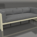 3D Modell 3-Sitzer-Sofa (Gold) - Vorschau