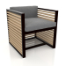 3d model Armchair (Black) - preview