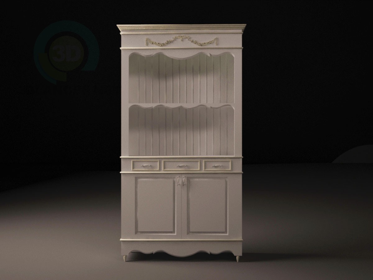 3d model Provence style buffet - preview