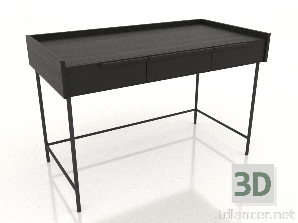 3d model Consola 2 1200 mm (negro RAL 9005) - vista previa