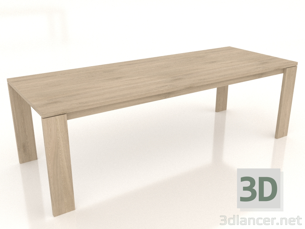 modèle 3D Table à manger BLANK 2400x900x750 mm (chêne éclairci) - preview