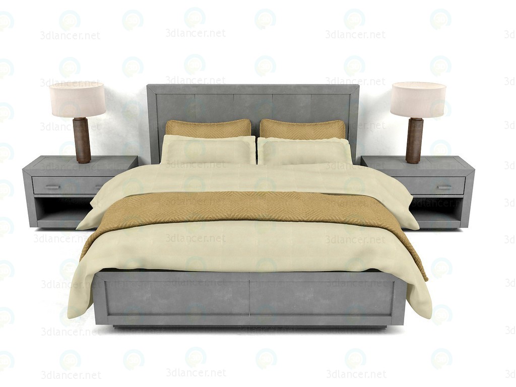 modello 3D di Letto collezione metallo avvolto La salle rh comprare - rendering