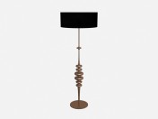 Floor lamp Ceramic lamp in copper leaf