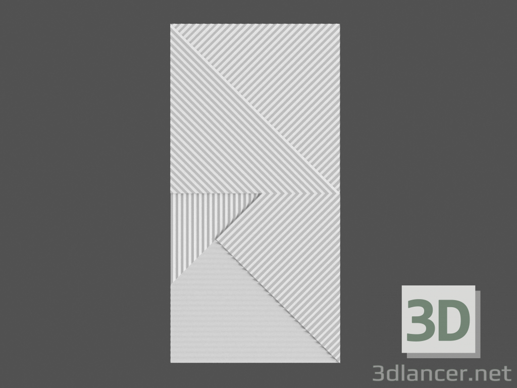 Modelo 3d Painel Campos 3D - preview