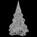 3d Christmas tree voronoi model buy - render