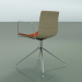 3d model Chair 0332 (swivel, with armrests, with front trim, LU1, bleached oak) - preview