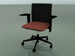 Chaise à dossier bas 6500 (5 roues, avec filet, accoudoir réglable 3D XL, V39)