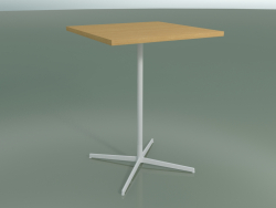 Table carrée 5570 (H 105,5 - 80x80 cm, Chêne naturel, V12)