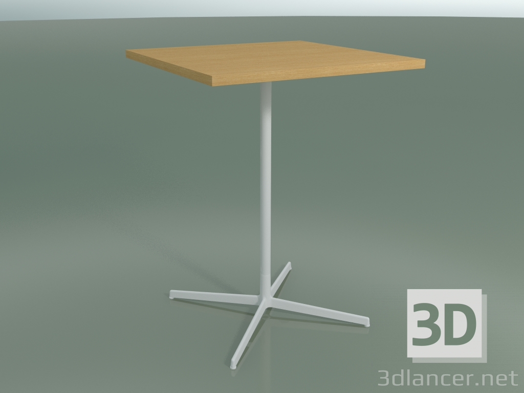 3d model Mesa cuadrada 5570 (H 105.5 - 80x80 cm, Roble natural, V12) - vista previa