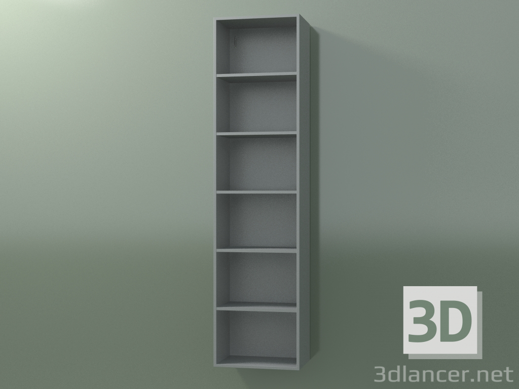 3D Modell Hochschrank (8DUBEC01, Silbergrau C35, L 36, P 24, H 144 cm) - Vorschau