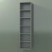 3d model Wall tall cabinet (8DUBEC01, Silver Gray C35, L 36, P 24, H 144 cm) - preview