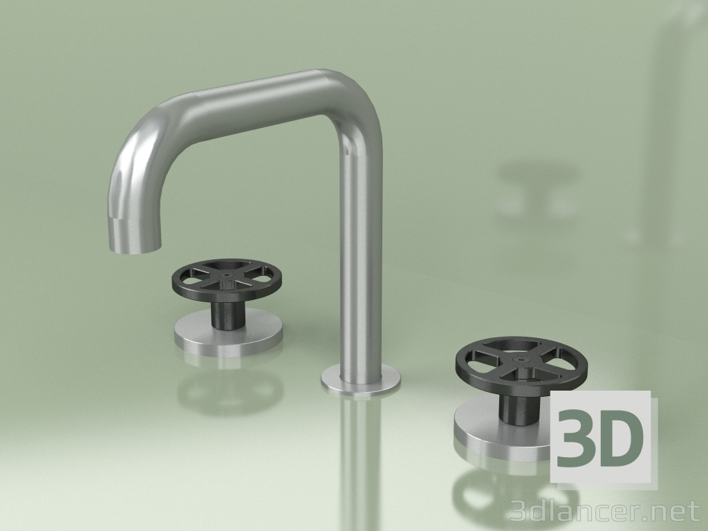 modèle 3D Mitigeur 3 trous avec bec orientable (20 31 V, AS-ON) - preview