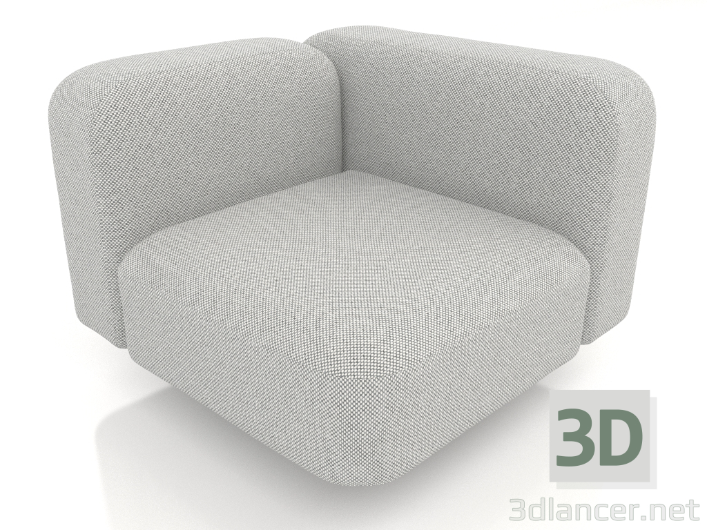 3d model Módulo de sofá de esquina - vista previa