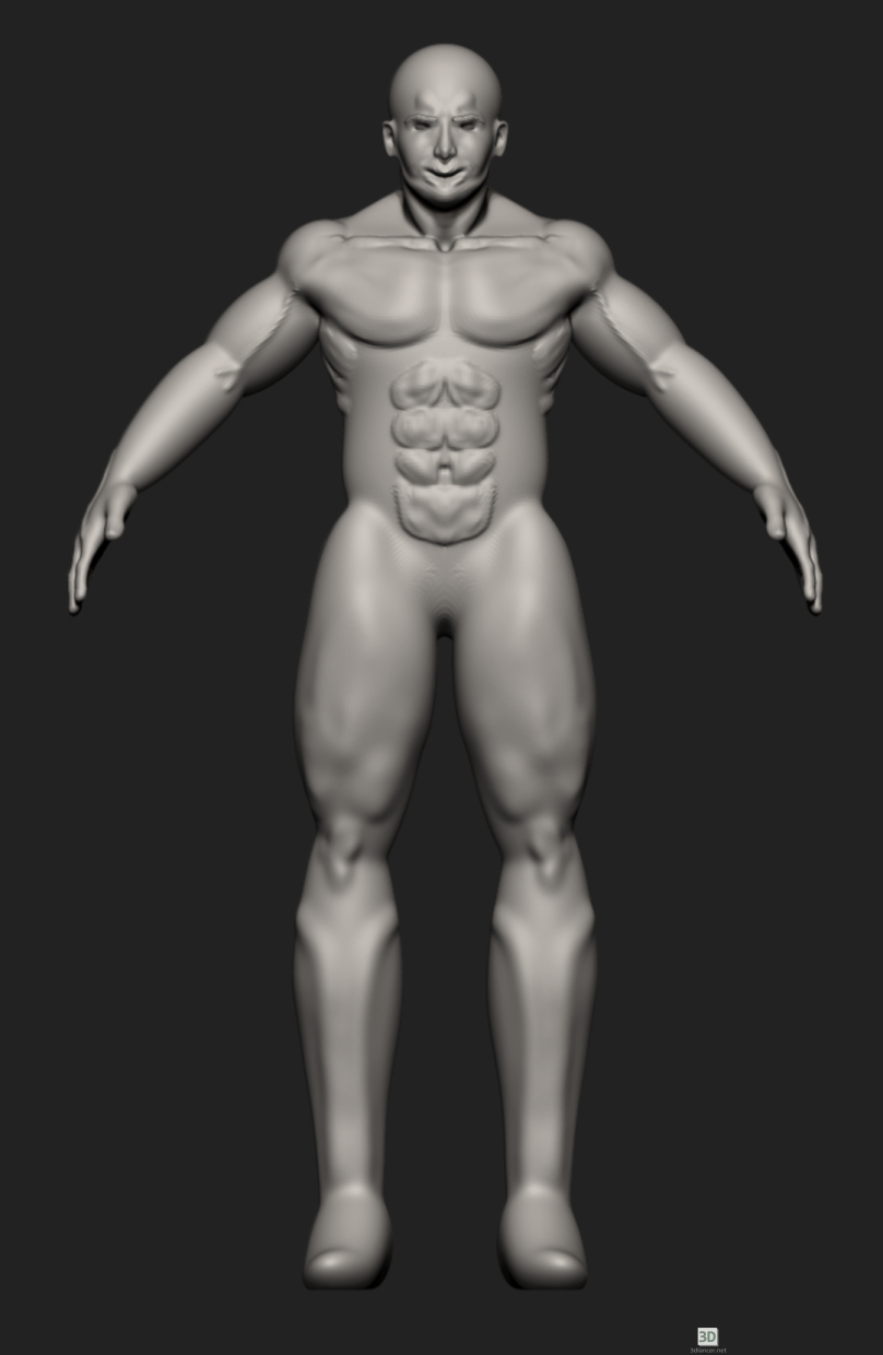 Modelo 3d O homem - preview