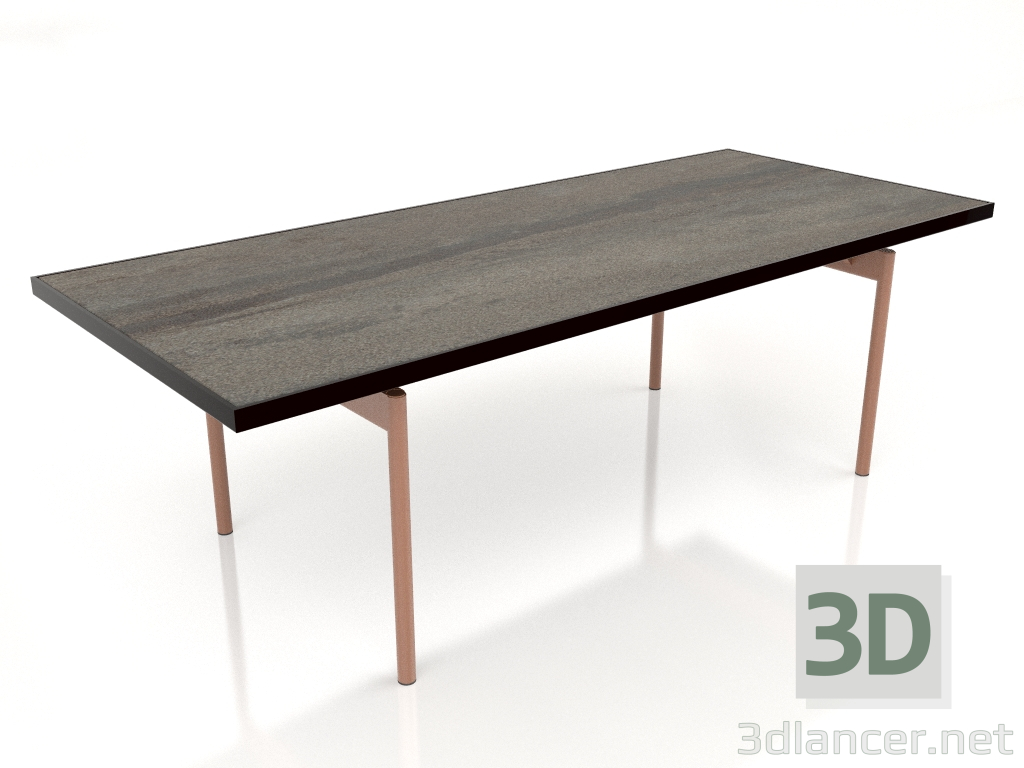 modello 3D Tavolo da pranzo (Nero, DEKTON Radium) - anteprima