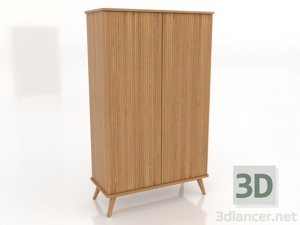 3d model Armario 4 1000x450x1650 mm (roble natural) - vista previa 3d model Armario 4 1000x450x1650 mm (roble natural) - vista previa