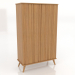 3d model Armario 4 1000x450x1650 mm (roble natural) - vista previa