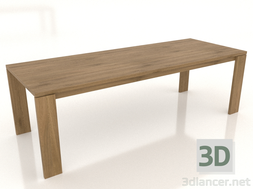 3D Modell Esstisch BLANK 2400x900x750 mm (Eiche natur) - Vorschau