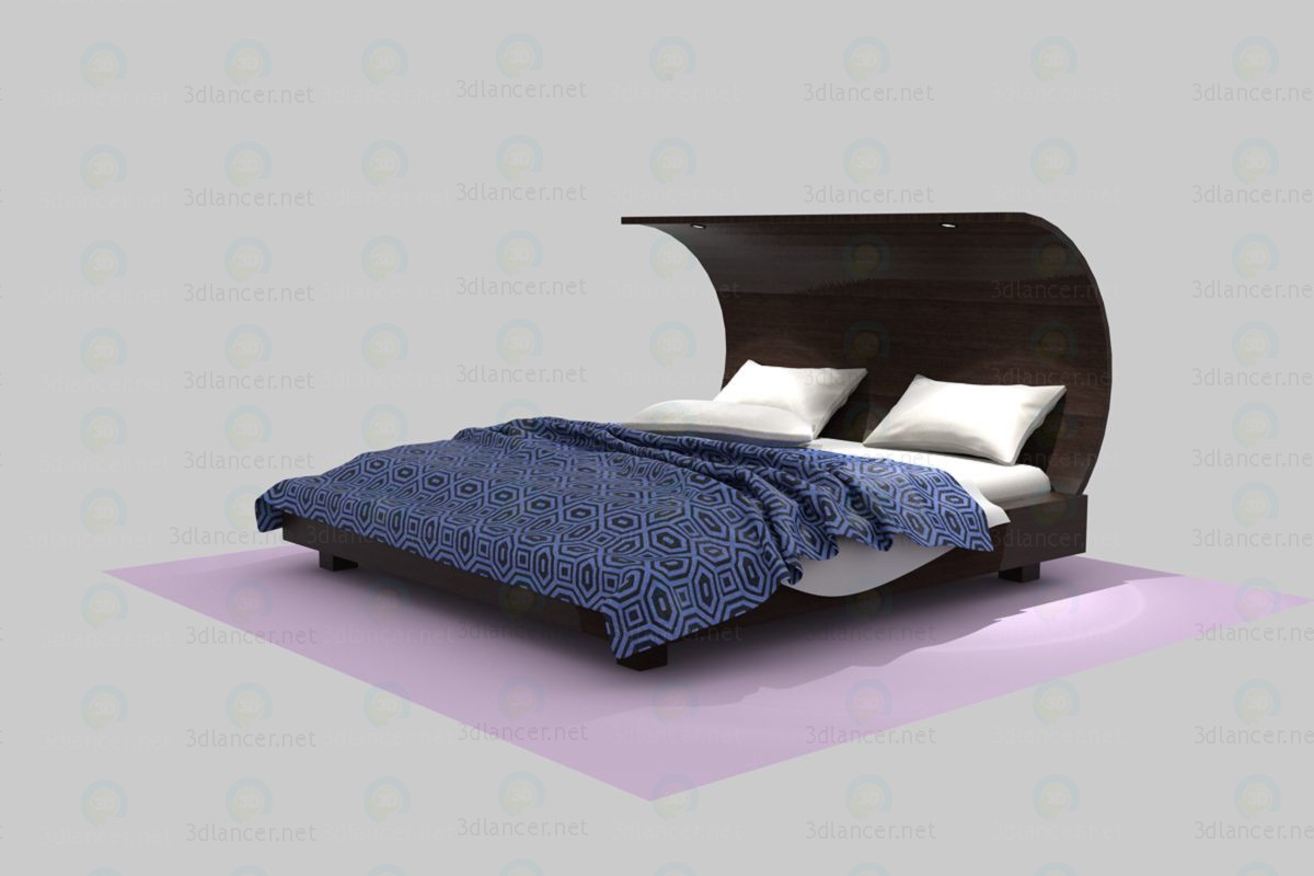 3D Modell Bett - Vorschau