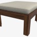 3d model Table \ bench with cushion - preview