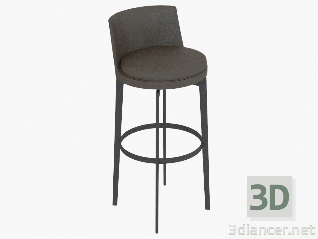 modello 3D Sedia bar Sgabello (H 107) - anteprima