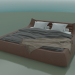 Modelo 3d Cama de casal Dionigi sob o colchão 2000 x 2000 (2760 x 2850 x 760, 276DI-285) - preview