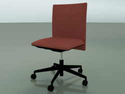 Silla con respaldo bajo 6501 (5 ruedas, con acolchado extraíble, V39)