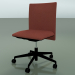 3d model Low back chair 6501 (5 castors, with removable padding, V39) - preview