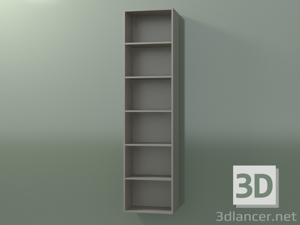 3d model Armario alto de pared (8DUBEC01, Clay C37, L 36, P 24, H 144 cm) - vista previa