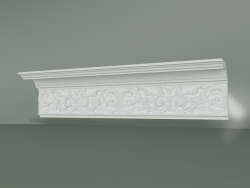 Cornicione in gesso con ornamento KV016