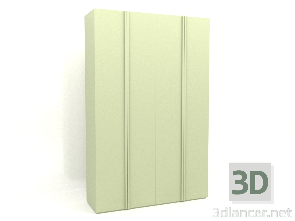 3d model Armario MW 01 pintura (1800x600x2800, verde claro) - vista previa