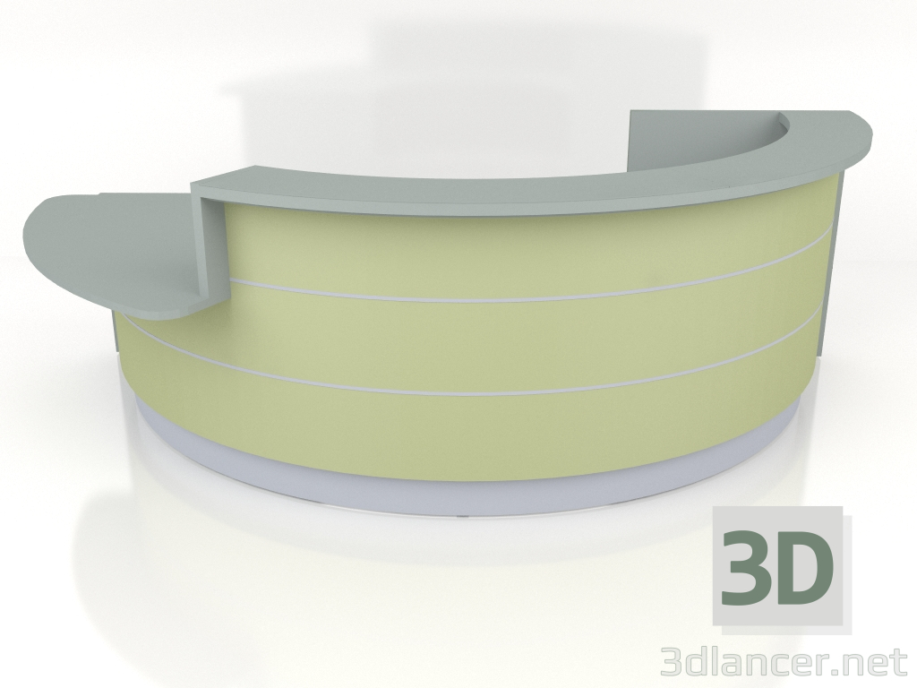 3d model Reception desk Valde LAV08L (3367x1629) - preview