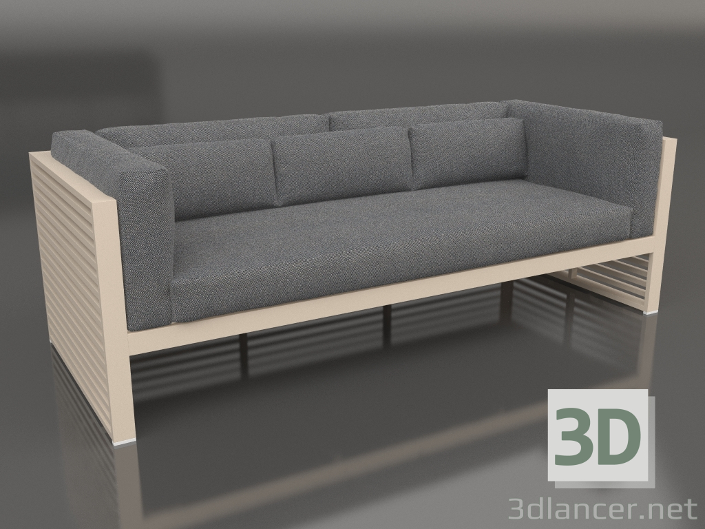 3D Modell 3-Sitzer-Sofa (Sand) - Vorschau