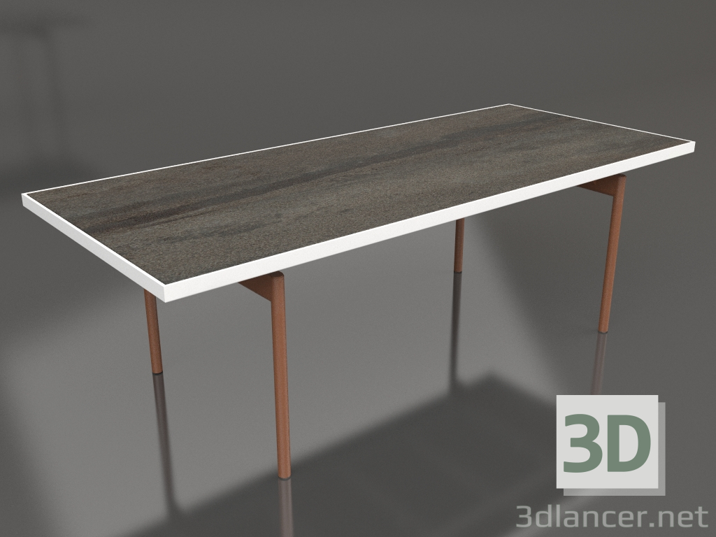 3d model Dining table (White, DEKTON Radium) - preview