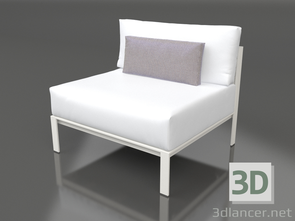 modèle 3D Module canapé section 3 (Gris agate) - preview