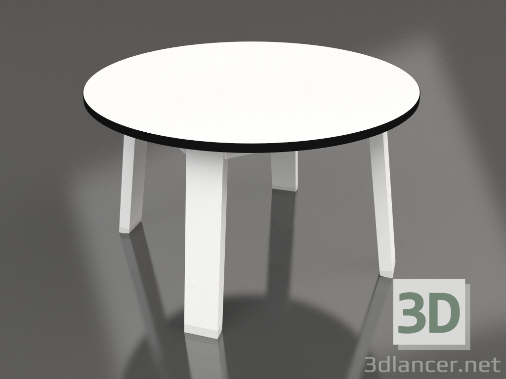 3d model Round side table (White, Phenolic) - preview