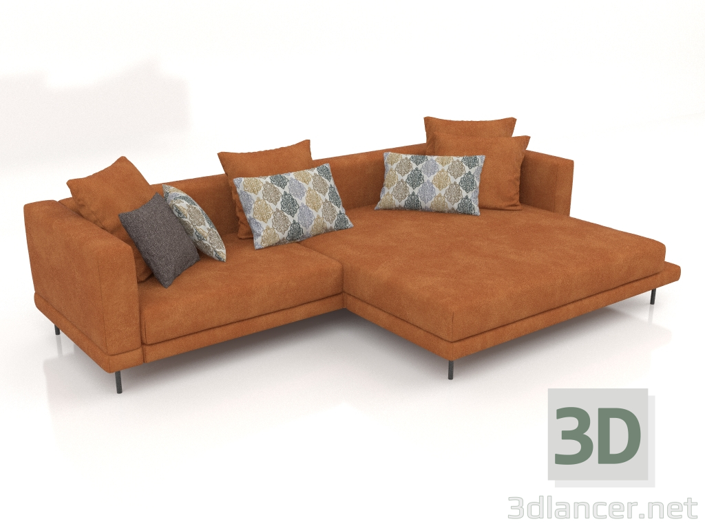 3D Modell Sofa Carol 3060 x 1080 (Tessio 33) - Vorschau