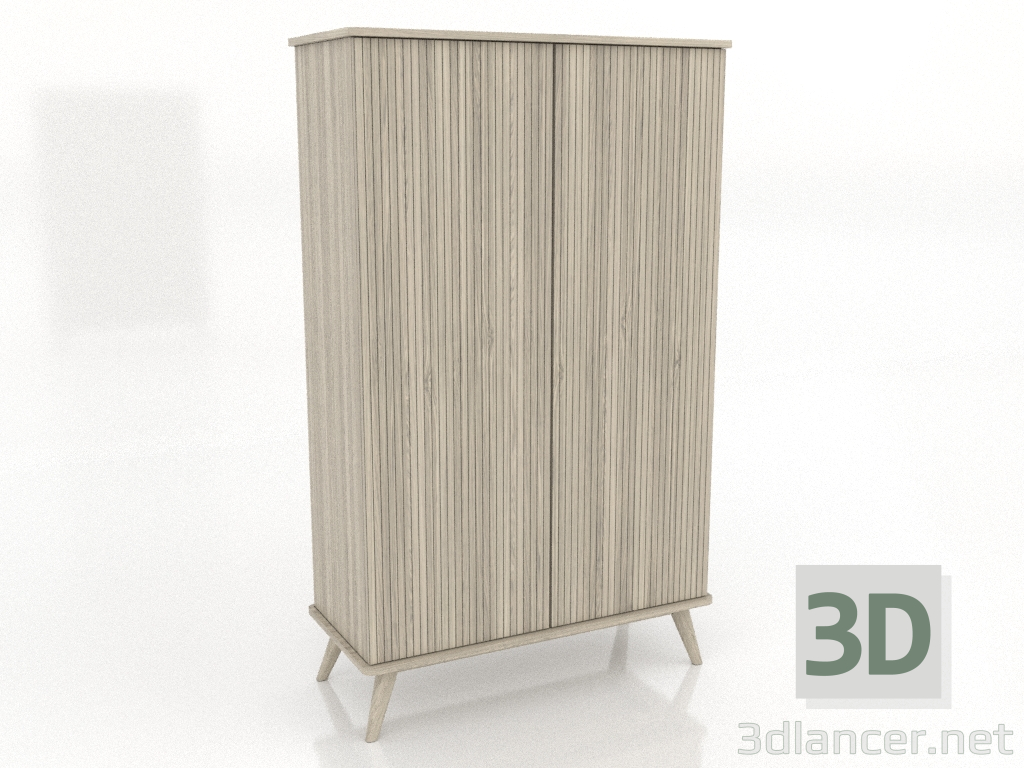 3d model Armario 4 1000x450x1650 mm (roble aclarado) - vista previa 3d model Armario 4 1000x450x1650 mm (roble aclarado) - vista previa