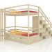 3d model bunk bed - preview