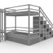 3d model bunk bed - preview