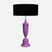 3d model Table lamp on purple under Purple ceramic lamp - preview