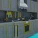 3d model Kitchen - preview