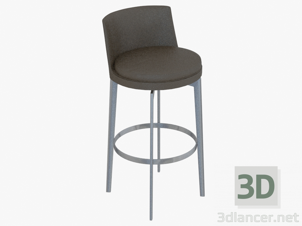 modello 3D Sedia bar Sgabello (H 98) - anteprima