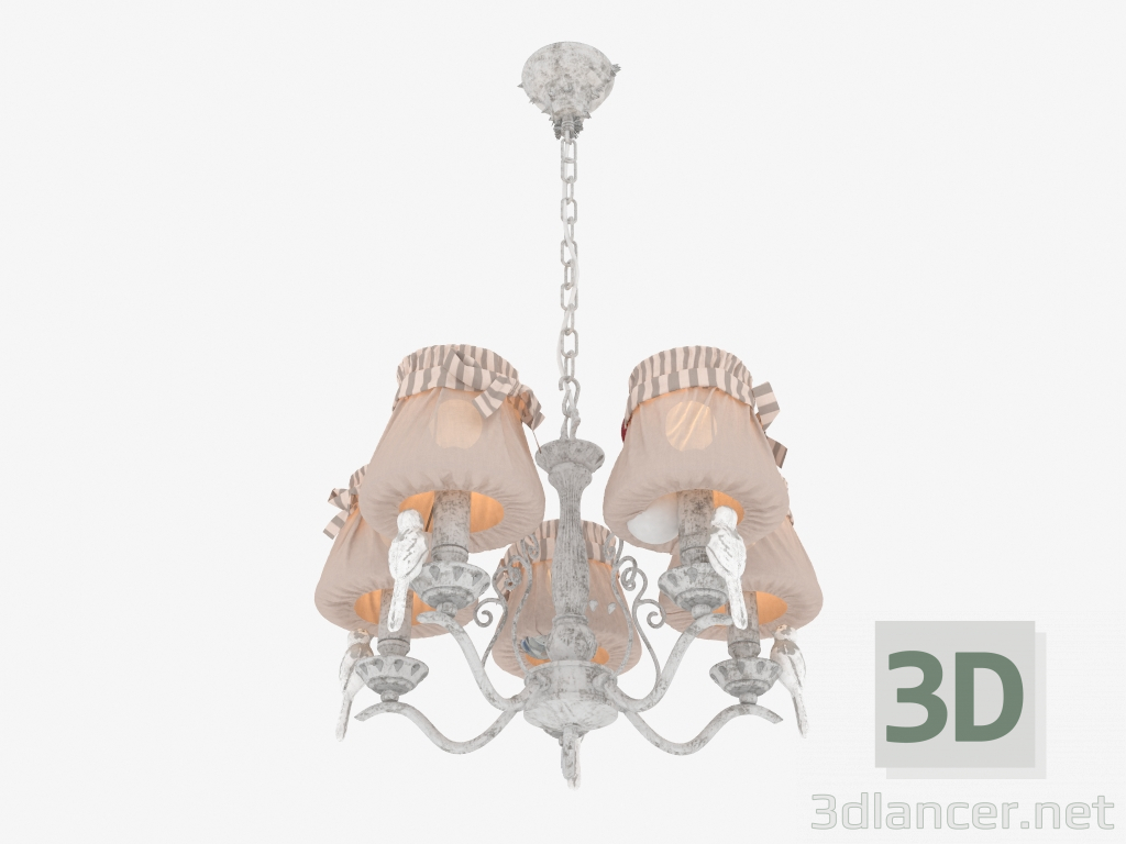 3d model Chandelier BIRD (ARM013-05-W) - preview