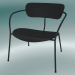 modello 3D Chair Pavilion (AV5, H 70cm, 65x69cm, rovere laccato nero) - anteprima