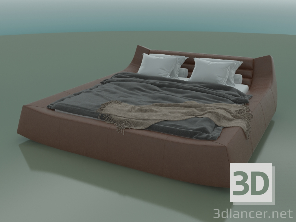 3d model Cama doble Dionigi debajo del colchón 1800 x 2000 (2560 x 2850 x 760, 256DI-285) - vista previa