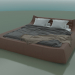 Modelo 3d Cama de casal Dionigi sob o colchão 1800 x 2000 (2560 x 2850 x 760, 256DI-285) - preview