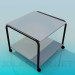 3d model Square table with wheels - preview