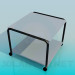 3d model Square table with wheels - preview